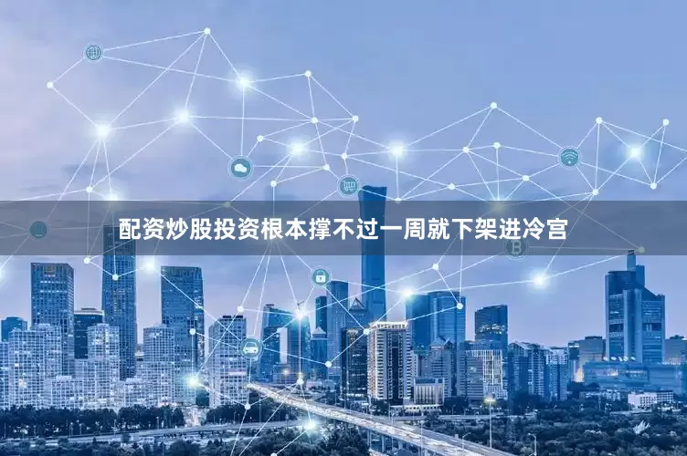 配资炒股投资根本撑不过一周就下架进冷宫